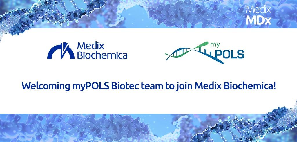 Medix Biochemica expands its molecular diagnostics business through the acquisition of myPOLS Biotec